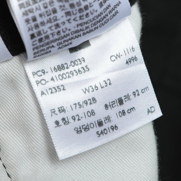 Levi's 522 Men's Slim Taper Fit Jeans Jet Black Denim Stretch Classic Casual 36 - Picture 8 of 13